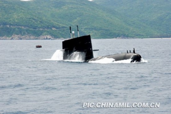 Tàu ngầm Hạm đội Nam Hải tiến hành tập trận (ảnh tư liệu)